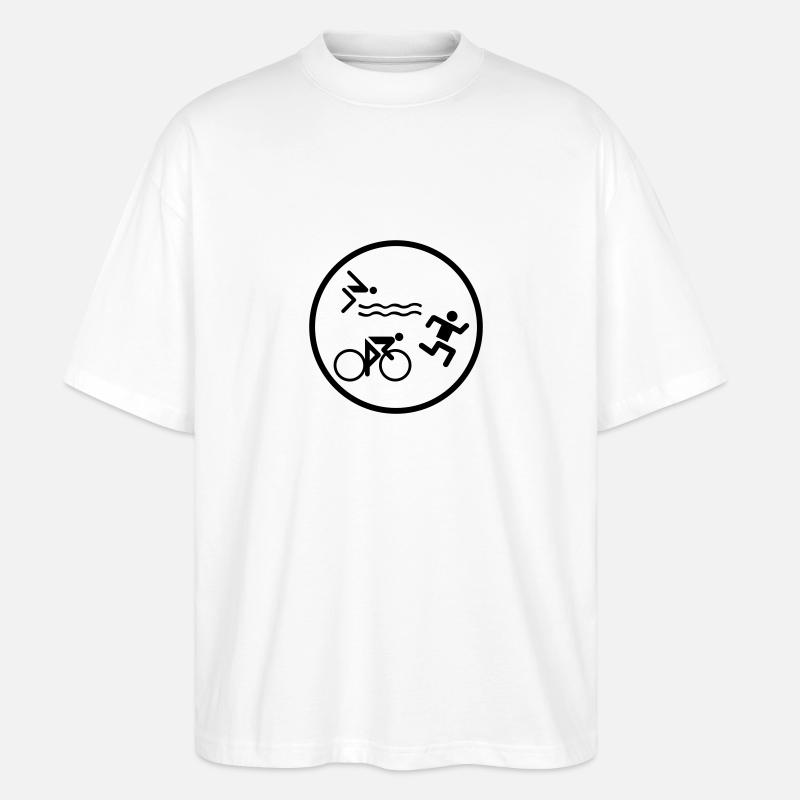 Triathlon - Stanley/Stella Oversized Unisex Bio T-Shirt Blaster 2.0 - Weiß