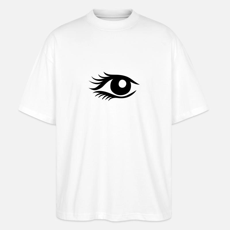 Auge - Stanley/Stella Oversized Unisex Bio T-Shirt Blaster 2.0 - Weiß