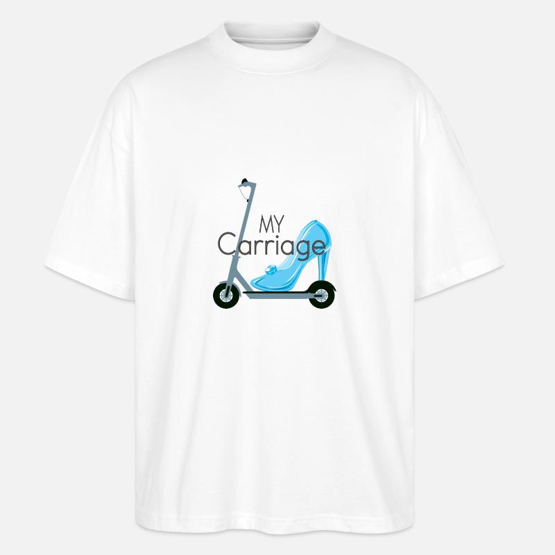 Meine Kutsche - Stanley/Stella Oversized Unisex Bio T-Shirt Blaster 2.0 - Weiß