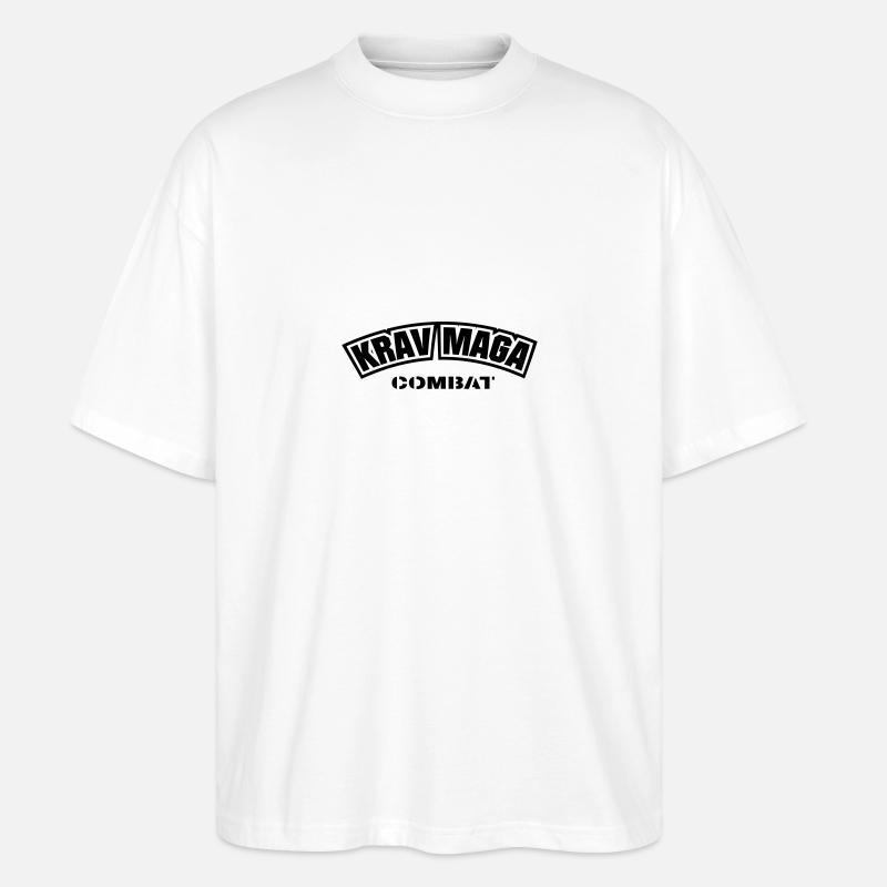 Krav Maga Combat - Stanley/Stella Oversized Unisex Bio T-Shirt Blaster 2.0 - Weiß
