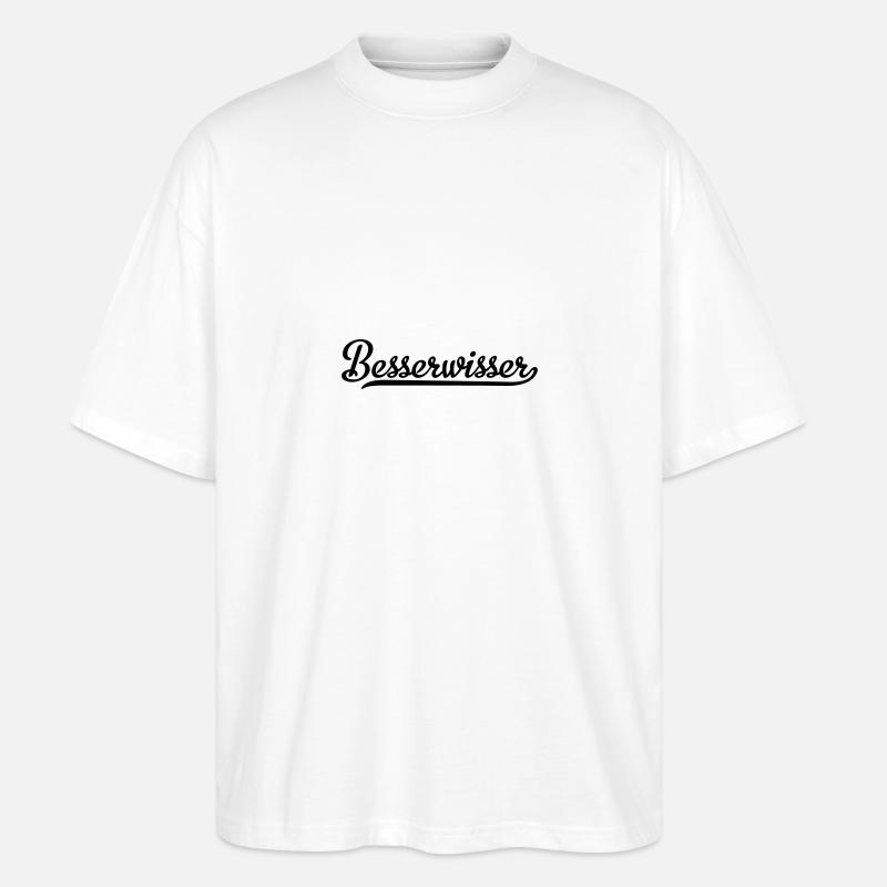 besserwisser - Stanley/Stella Oversized Unisex Bio T-Shirt Blaster 2.0 - Weiß