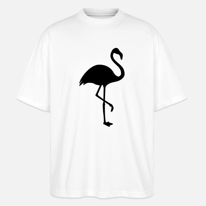Flamingo Silhouette Trend - Stanley/Stella Oversized Unisex Bio T-Shirt Blaster 2.0 - Weiß