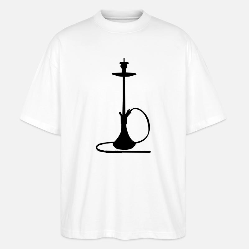 Shisha Silhouette  - Stanley/Stella Oversized Unisex Bio T-Shirt Blaster 2.0 - Weiß