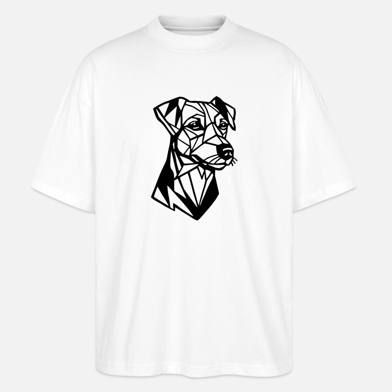Jack Russel - Stanley/Stella Oversized Unisex Bio T-Shirt Blaster 2.0 - Weiß