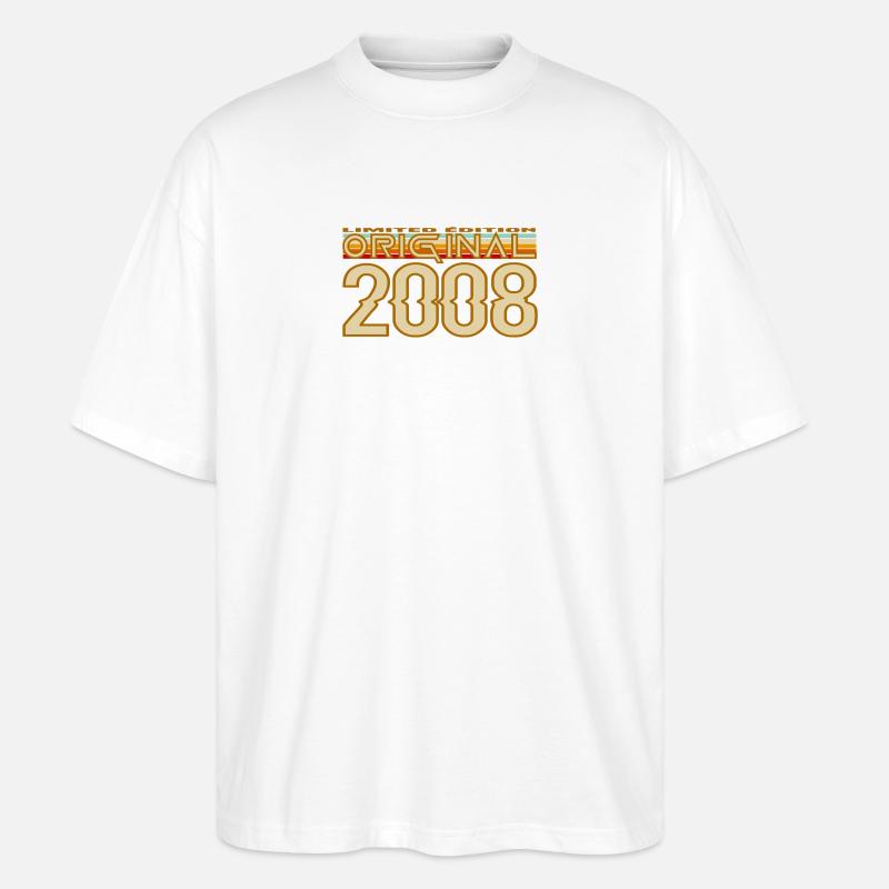 Originale Retro-Edition von 2008 - Stanley/Stella Oversized Unisex Bio T-Shirt Blaster 2.0 - Weiß