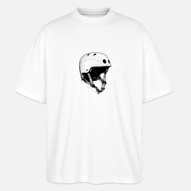 Skate-Helm - Stanley/Stella Oversized Unisex Bio T-Shirt Blaster 2.0 - Weiß
