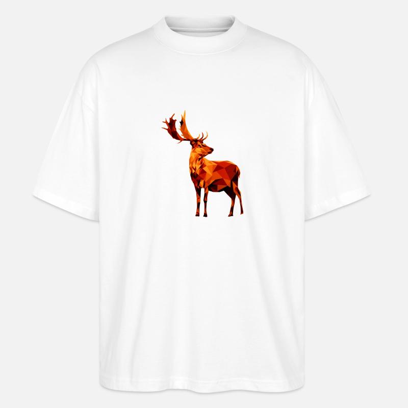 cerf - T-shirt bio Blaster 2.0 coupe oversize Stanley/Stella Unisexe - blanc