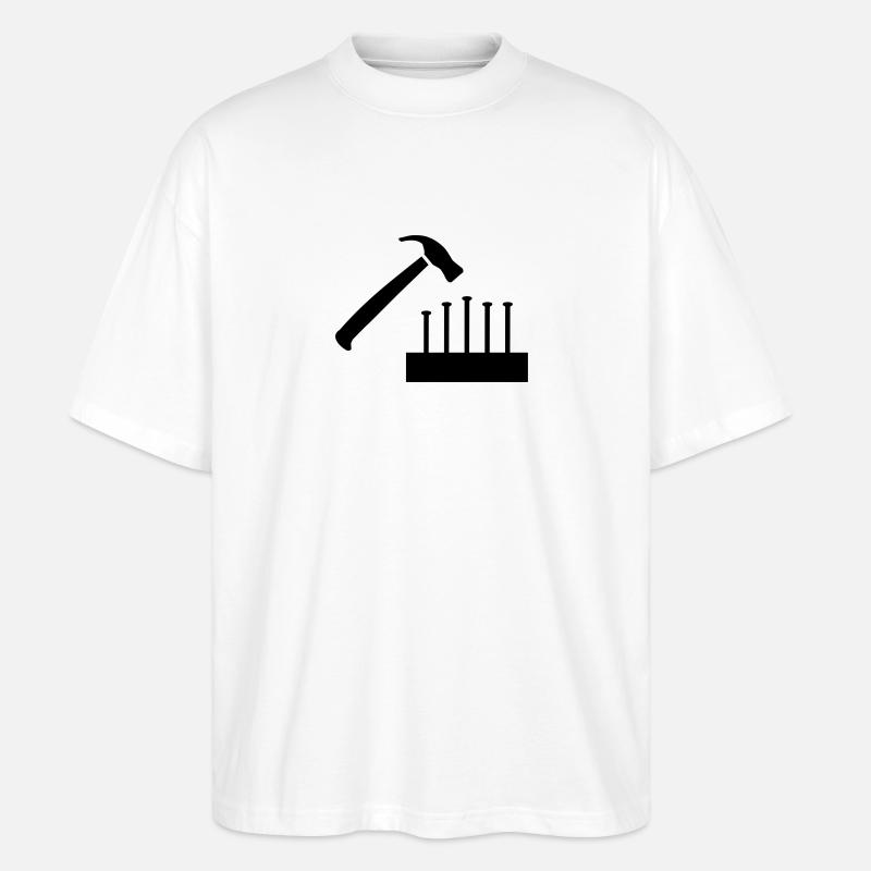 Hammer - Stanley/Stella Oversized Unisex Bio T-Shirt Blaster 2.0 - Weiß