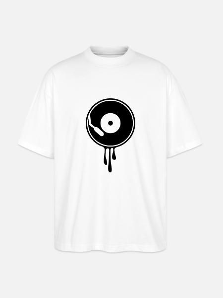 Vinyle chaud - T-shirt bio Blaster 2.0 coupe oversize Stanley/Stella Unisexe - blanc