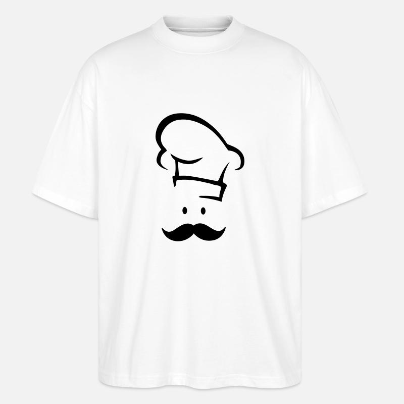 Cook Face - Stanley/Stella Oversized Unisex Bio T-Shirt Blaster 2.0 - Weiß
