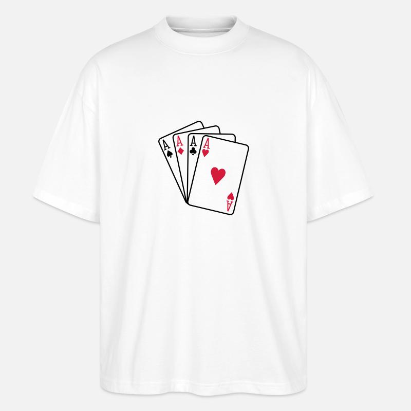 Poker - T-shirt bio Blaster 2.0 coupe oversize Stanley/Stella Unisexe - blanc
