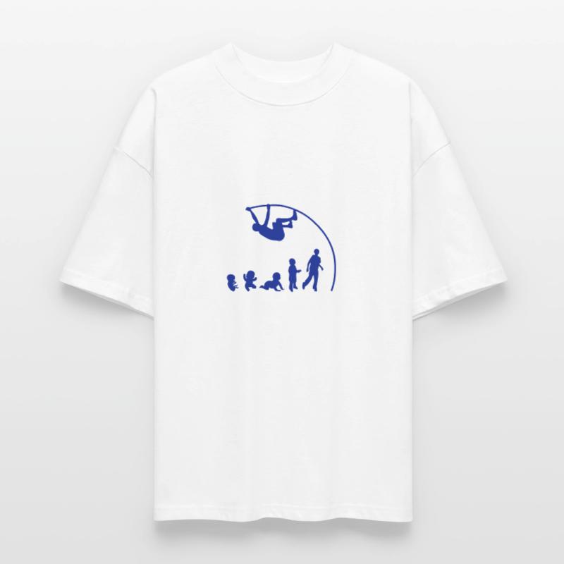 Evolution pole vault perch Stanley/Stella Oversized Unisex Organic T-shirt Blaster 2.0
