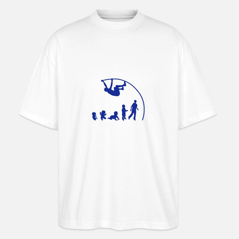 evolution saut perche - T-shirt bio Blaster 2.0 coupe oversize Stanley/Stella Unisexe - blanc