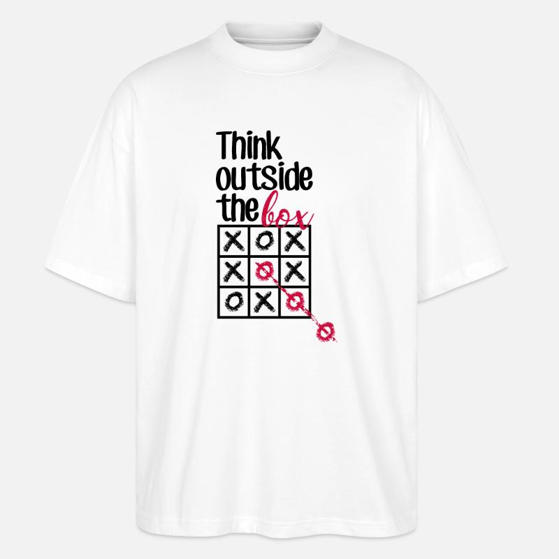 Pink Box Chain-Skript - Stanley/Stella Oversized Unisex Bio T-Shirt Blaster 2.0 - Weiß