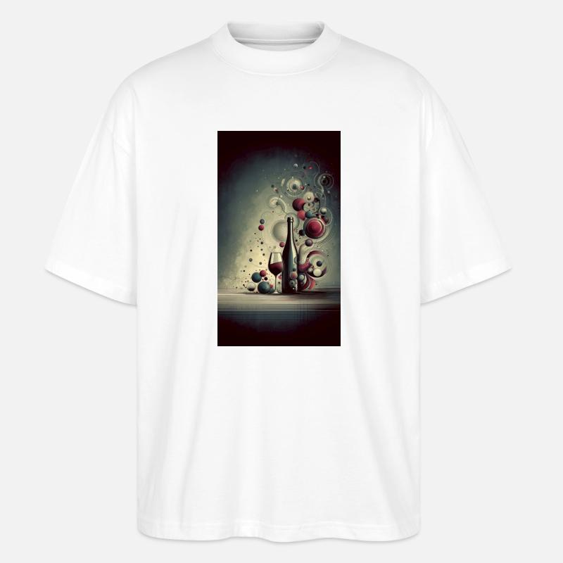 Wein 1 2 - Stanley/Stella Oversized Unisex Bio T-Shirt Blaster 2.0 - Weiß