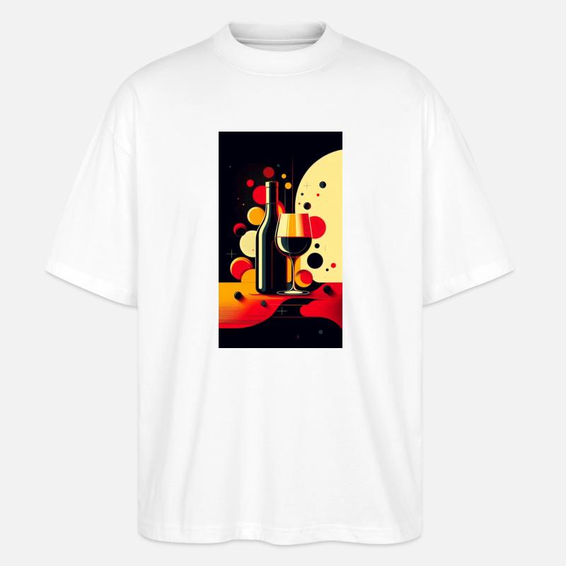 Wein 2 2 - Stanley/Stella Oversized Unisex Bio T-Shirt Blaster 2.0 - Weiß