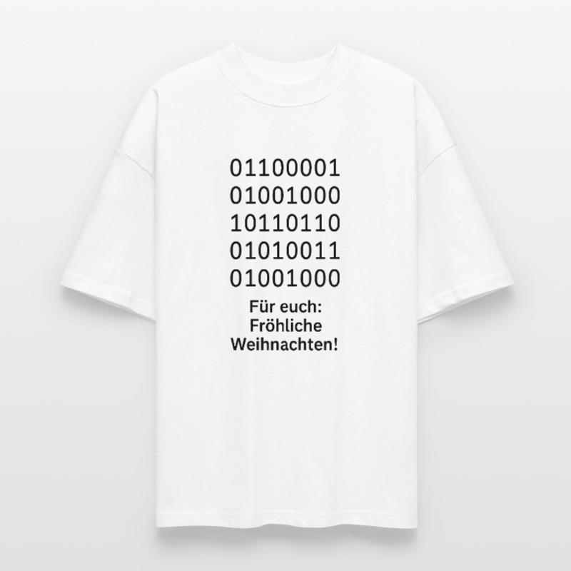 Binary Code Christmas Magic Stanley/Stella Oversized Unisex Organic T-shirt Blaster 2.0