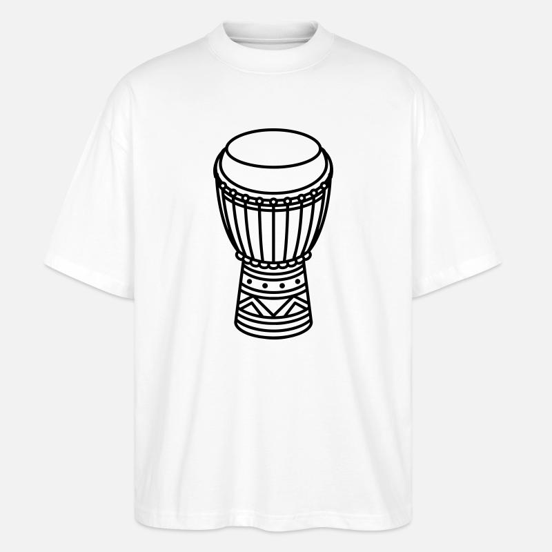 djembe - T-shirt bio Blaster 2.0 coupe oversize Stanley/Stella Unisexe - blanc