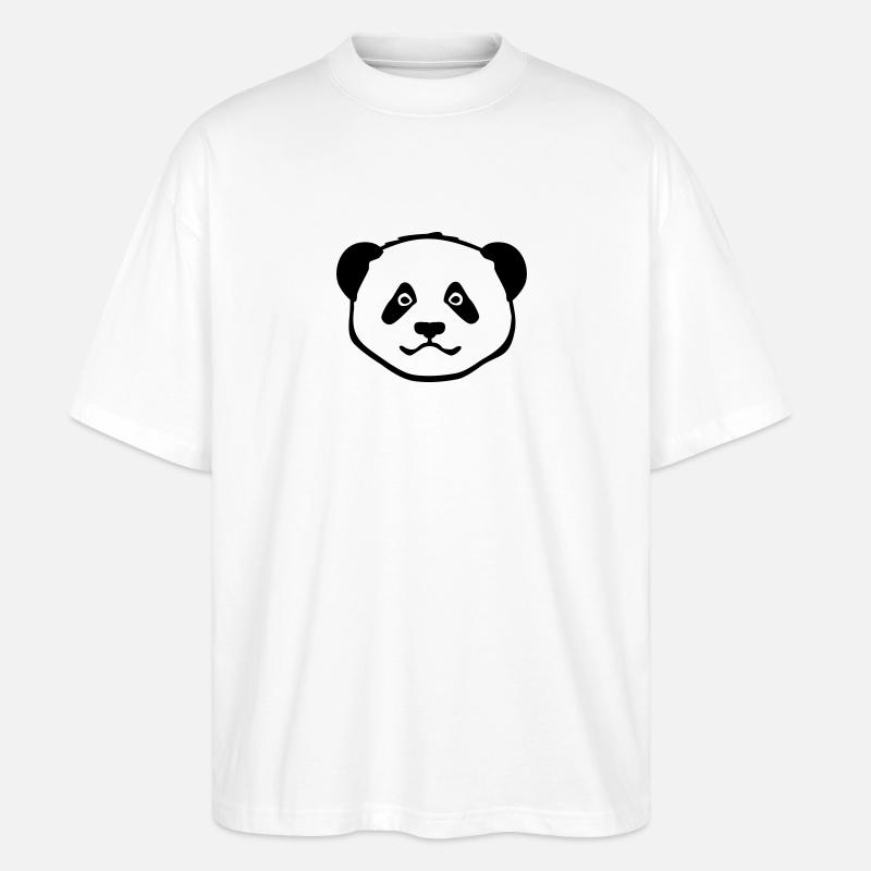 Panda - Stanley/Stella Oversized Unisex Bio T-Shirt Blaster 2.0 - Weiß