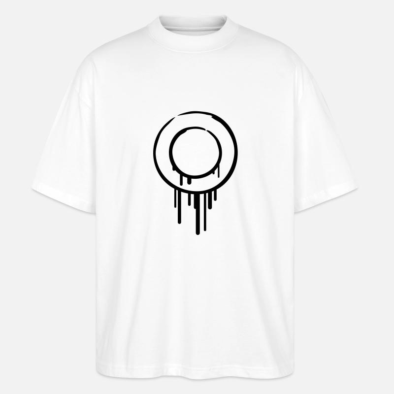 circle_rings_graffiti - Stanley/Stella Oversized Unisex Bio T-Shirt Blaster 2.0 - Weiß