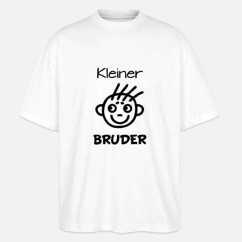 Kleiner Bruder - Stanley/Stella Oversized Unisex Bio T-Shirt Blaster 2.0 - Weiß