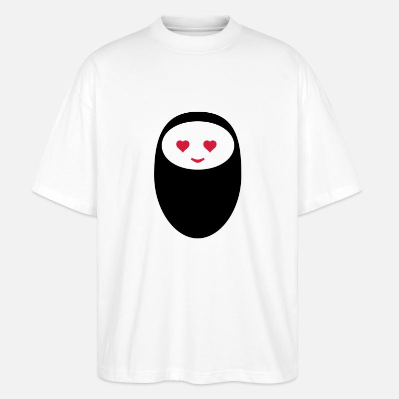 roboter_froehlich_02 - Stanley/Stella Oversized Unisex Bio T-Shirt Blaster 2.0 - Weiß