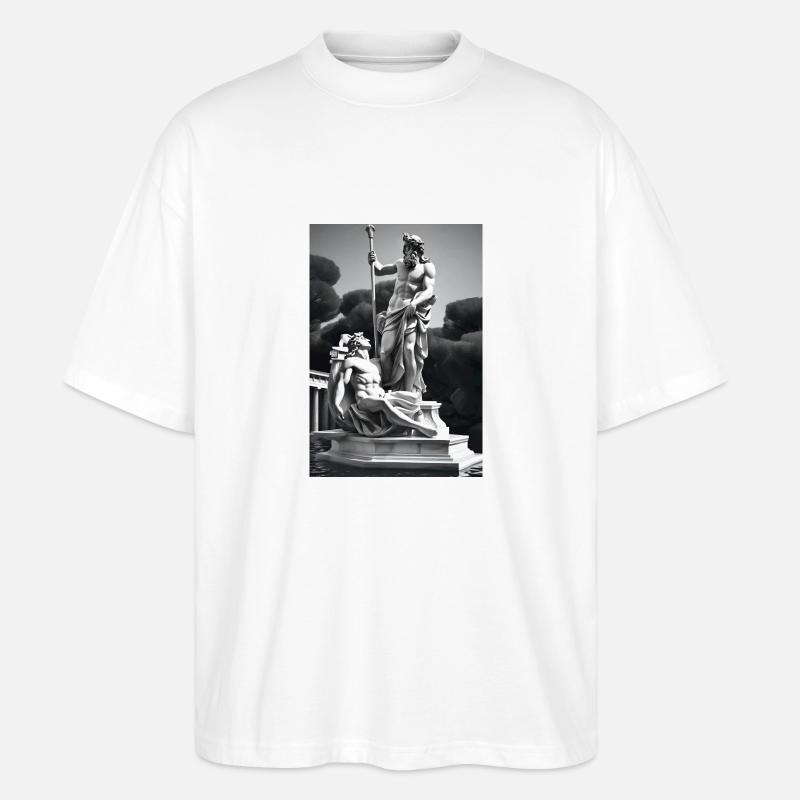 Zeus und Apollon - Stanley/Stella Oversized Unisex Bio T-Shirt Blaster 2.0 - Weiß