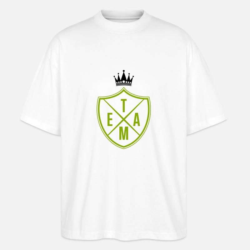 team krone - Stanley/Stella Oversized Unisex Bio T-Shirt Blaster 2.0 - Weiß