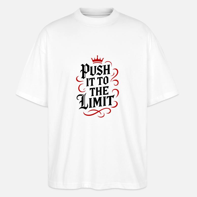 Push it to the limit - Stanley/Stella Oversized Unisex Bio T-Shirt Blaster 2.0 - Weiß
