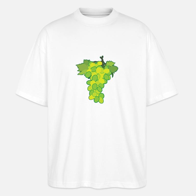 Weiße Traube - Stanley/Stella Oversized Unisex Bio T-Shirt Blaster 2.0 - Weiß