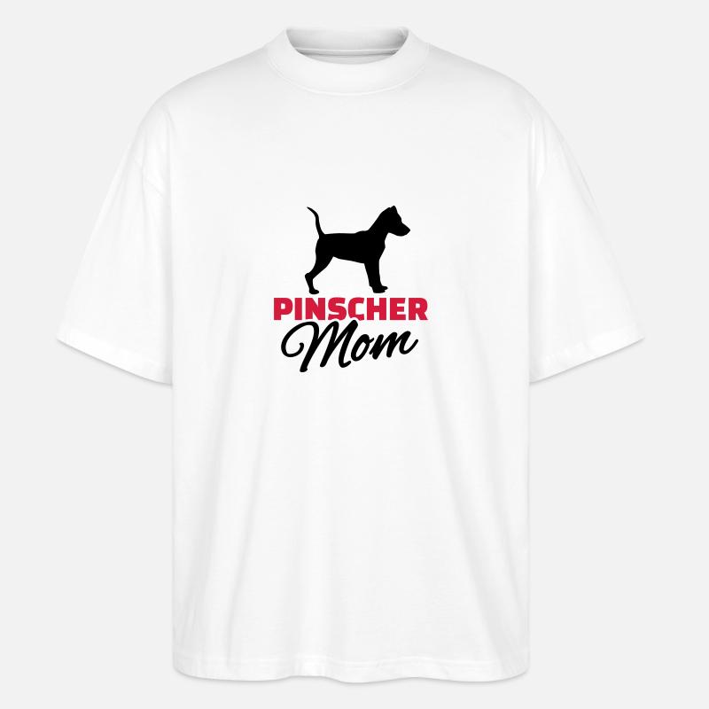 Pinscher Mom - T-shirt bio Blaster 2.0 coupe oversize Stanley/Stella Unisexe - blanc