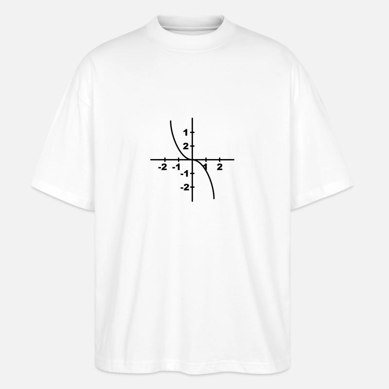 Mathematik Symbol - Kurvendiskussion - Stanley/Stella Oversized Unisex Bio T-Shirt Blaster 2.0 - Weiß