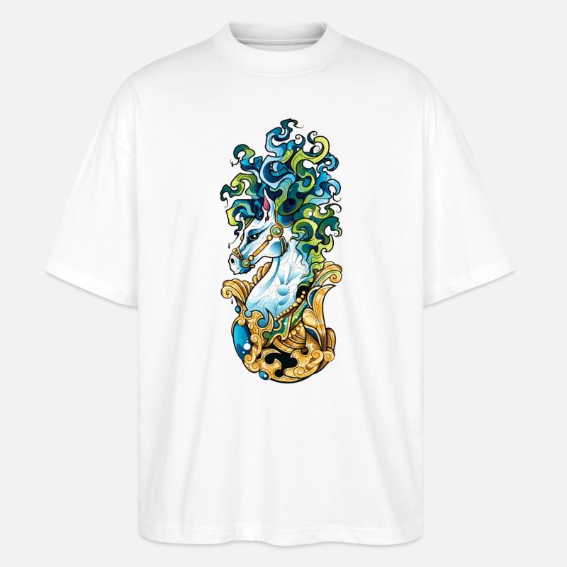 Magisches Biest - Stanley/Stella Oversized Unisex Bio T-Shirt Blaster 2.0 - Weiß