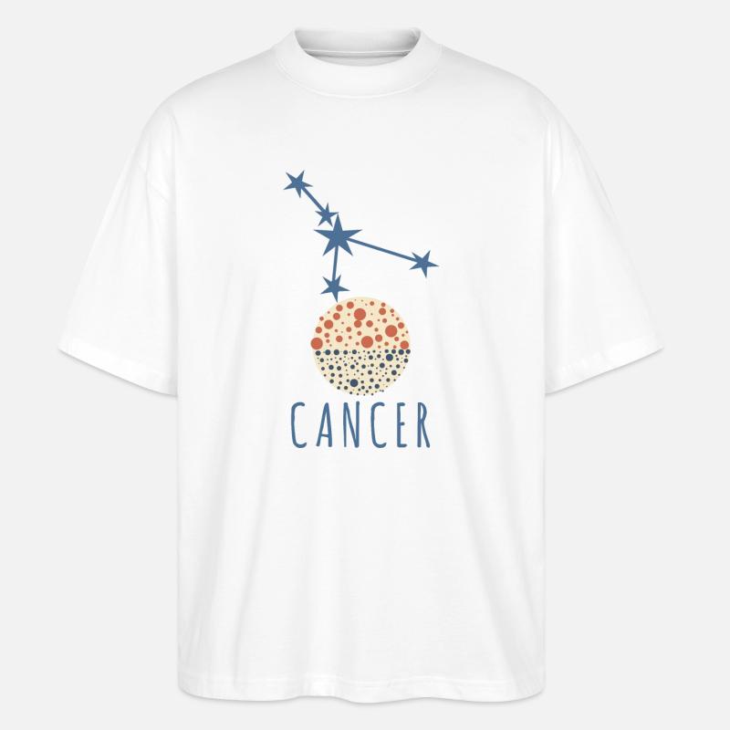 Das Sternbild des Krebses - Stanley/Stella Oversized Unisex Bio T-Shirt Blaster 2.0 - Weiß