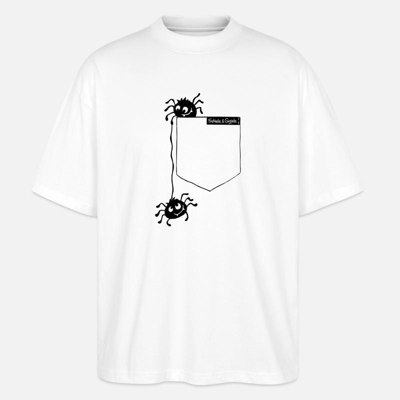 Spinnentierchen - Stanley/Stella Oversized Unisex Bio T-Shirt Blaster 2.0 - Weiß