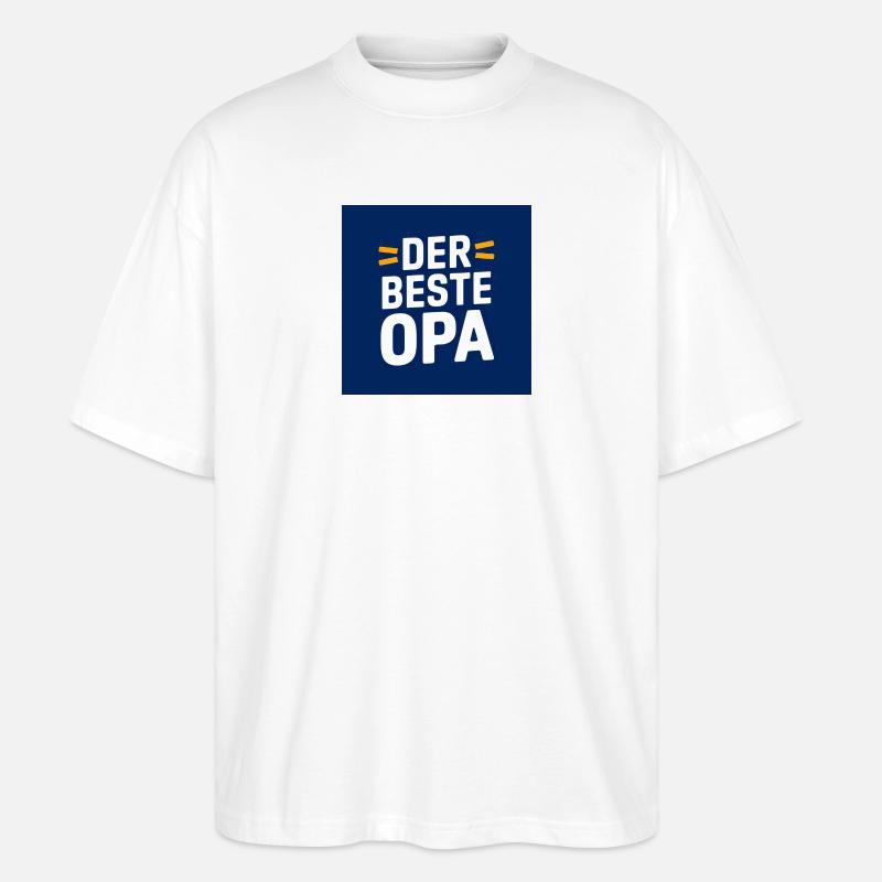 Der beste Opa Design - Stanley/Stella Oversized Unisex Bio T-Shirt Blaster 2.0 - Weiß