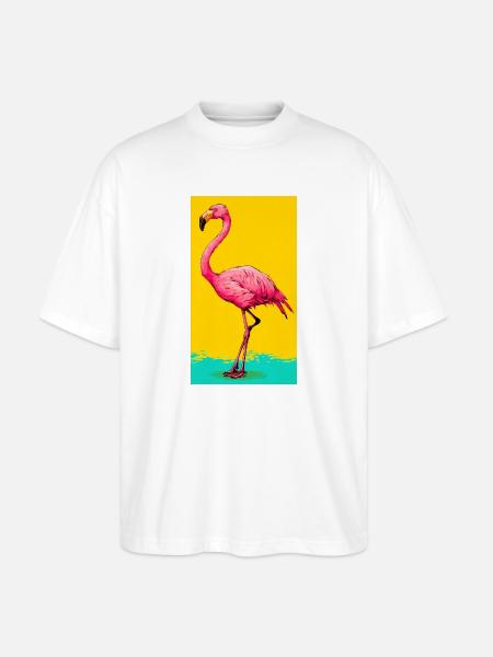 Flamant - T-shirt bio Blaster 2.0 coupe oversize Stanley/Stella Unisexe - blanc
