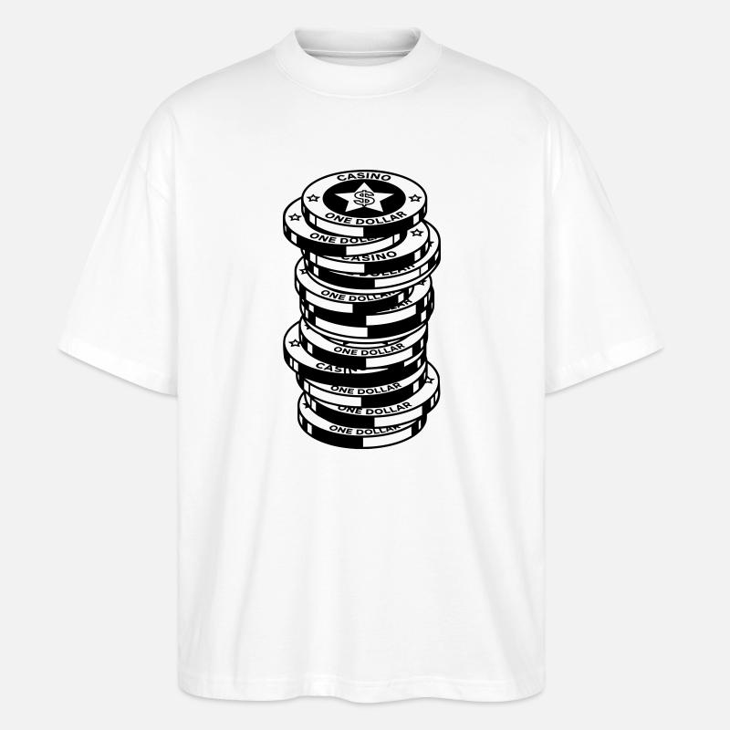 Kasino - Stanley/Stella Oversized Unisex Bio T-Shirt Blaster 2.0 - Weiß