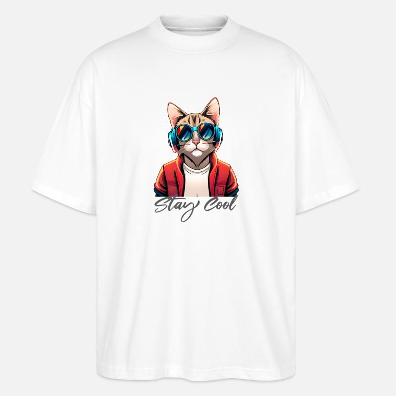 stay cool - Stanley/Stella Oversized Unisex Bio T-Shirt Blaster 2.0 - Weiß