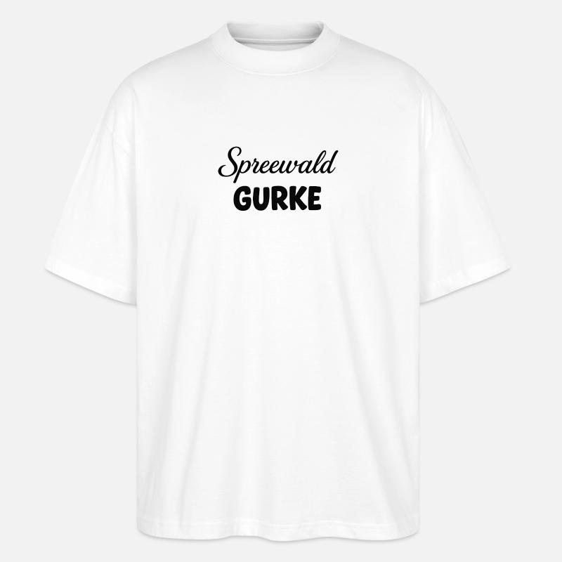Spreewald Gurke Design - Stanley/Stella Oversized Unisex Bio T-Shirt Blaster 2.0 - Weiß