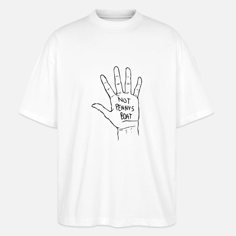 Pas de bateau de Penny - T-shirt bio Blaster 2.0 coupe oversize Stanley/Stella Unisexe - blanc
