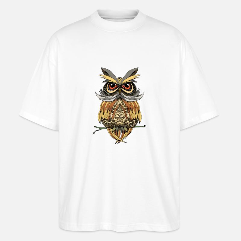 Vogel - Stanley/Stella Oversized Unisex Bio T-Shirt Blaster 2.0 - Weiß