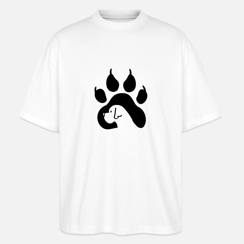 hunde - Stanley/Stella Oversized Unisex Bio T-Shirt Blaster 2.0 - Weiß