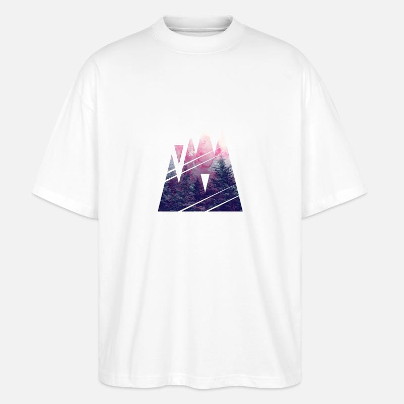 Forme de Woods - T-shirt bio Blaster 2.0 coupe oversize Stanley/Stella Unisexe - blanc