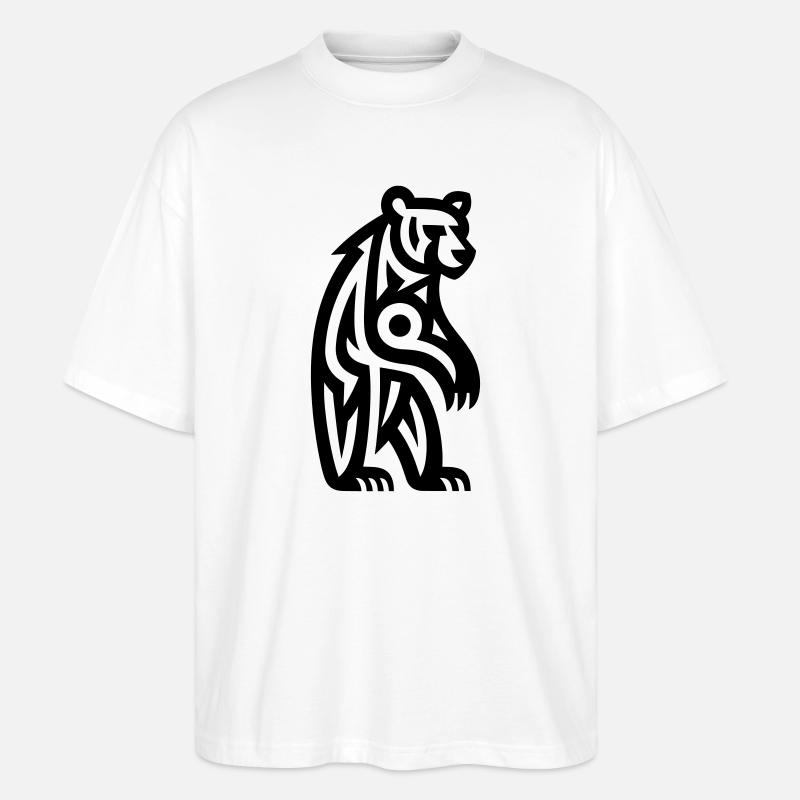 Just a Black Bear #3 - Stanley/Stella Oversized Unisex Bio T-Shirt Blaster 2.0 - Weiß