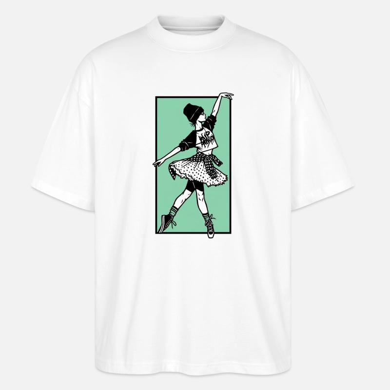 Danseuse #2 - T-shirt bio Blaster 2.0 coupe oversize Stanley/Stella Unisexe - blanc