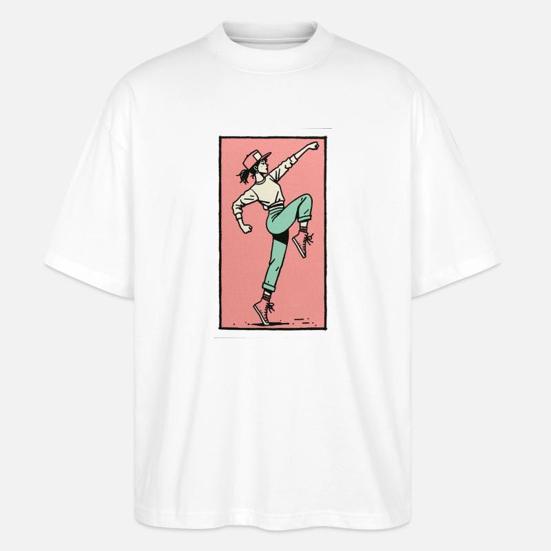 Danseuse #13 - T-shirt bio Blaster 2.0 coupe oversize Stanley/Stella Unisexe - blanc