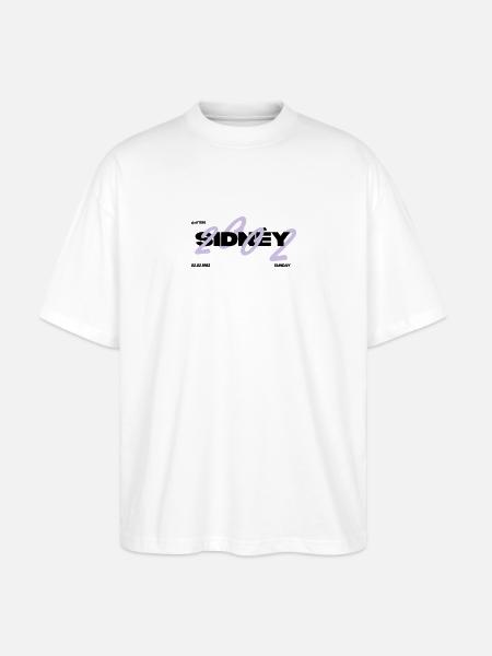 SIDNÉY - Stanley/Stella Oversized Unisex Bio T-Shirt Blaster 2.0 - Weiß