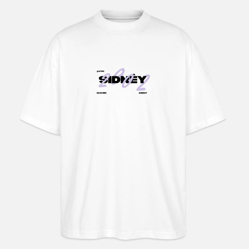 SIDNÉY - Stanley/Stella Oversized Unisex Bio T-Shirt Blaster 2.0 - Weiß