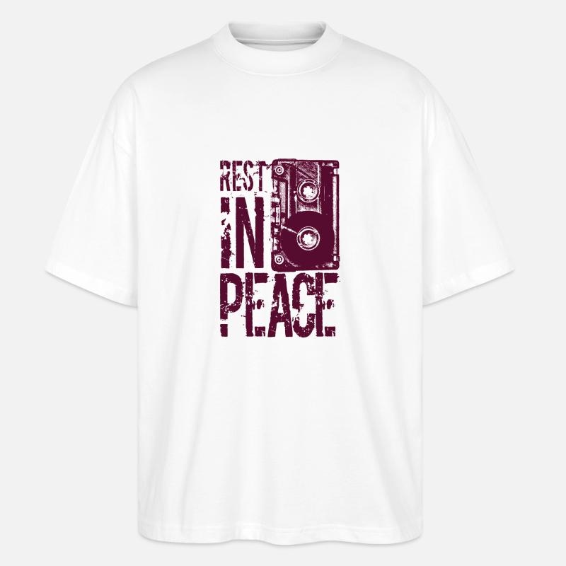cassette - Stanley/Stella Oversized Unisex Bio T-Shirt Blaster 2.0 - Weiß